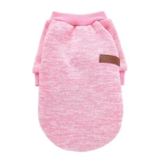 Кофта для собак та котів EcoToys Pink L ряба рожева A: 36 см B: 44 см C: 29 см L-7132