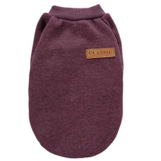 Кофта для собак та котів EcoToys Burgundy XS ряба бордова A: 20 см B: 33 см C: 16 см X-7123
