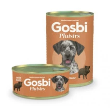 Вологий корм для собак Gosbi Plaisirs Wild Boar з м'ясом дикого кабана 185 г