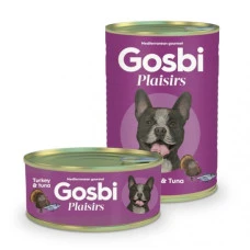 Вологий корм для собак Gosbi Plaisirs Turkey Tuna індичка та тунець 400 г