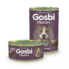 Вологий корм для собак Gosbi Plaisirs Chicken Beef курка та яловичина 400 г
