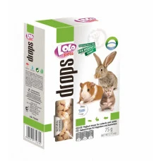 Лакомство для грызунов и кроликов Lolo Pets Дропсы с йогуртом 75 г LO-71034