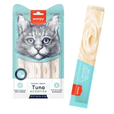 Жидкое лакомство для котов Wanpy Creamy Lickable Treats Tuna Codfish тунец с треской 70 г RAC-53