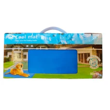 Охлаждающий коврик для собак и котов Pet Cool mat Синий 50х40 см 69212