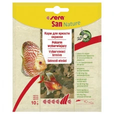 Корм для рыб Sera San Nature для яркости окраса в хлопьях 10 г 0024201 