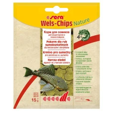 Корм для донных рыб Sera Wels-Chips Nature в чипсах 15 г 00513