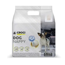 Підгузник для собак Croci Dog Nappy S вагою 2-3 кг обхват 30-39 см ЦІНА ЗА 1 ШТ C6020380