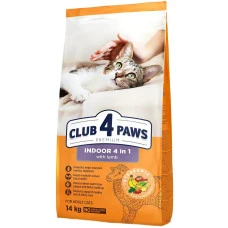 Сухий корм для котів Club 4 Paws Indoor 4в1 14 кг B4630201