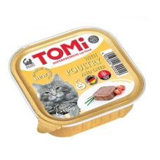 Влажный корм для котов TOMi с птицей и печенью 100 г 320020