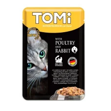 Влажный корм для котов TOMi кролик с курицей 100 г 465189