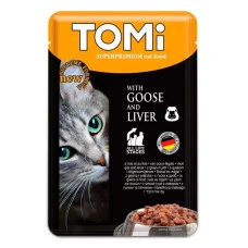 Влажный корм для котов TOMi Goose Liver с гусем и печенью 100 г 465196