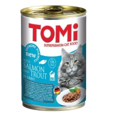 Влажный корм для котов TOMi Лосось и форель 400 г 157053