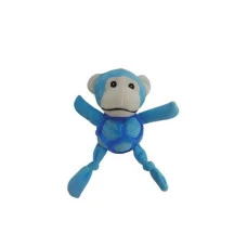 Игрушка для собак Croci Animal Ball голубая обезьяна плюш/силикон 30 см C6098703