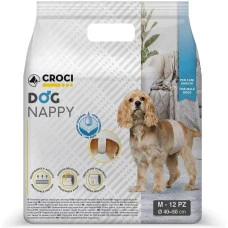 Підгузник-пов'язка для кобелів Croci Dog Nappy М обхват 40-50 см ЦІНА ЗА 1 ШТ C6028878