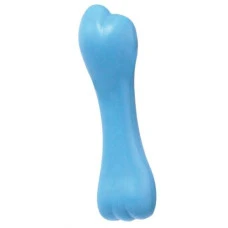 Игрушка для собак Croci литая косточка резиновая голубая 12 см C6098410