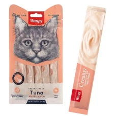 Жидкое лакомство для котов Wanpy Creamy Lickable Treats Tuna&Salmon с тунцом и лососем 5x14 г RAC-52