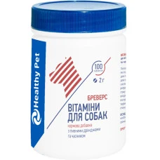 Витамины для собак Healthy Pet Бреверс с пивными дрожжами и чесноком 100 таблеток