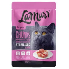 Влажный корм для стерилизованных котов La Murr Chunks Turkey с индейкой в соусе 100 г