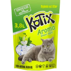 Наповнювач для котячого туалету Kotix Green Apple силікагелевий з ароматом яблука 3.8 л KN7455