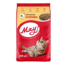 Сухой корм для котов Мяу со вкусом курицы 300 г B1210320