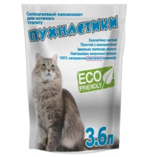 Наполнитель для кошачьего туалета Пухнастики силикагелевый 3.6 л