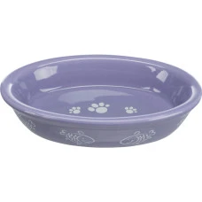 Миска для котів Trixie Ceramic Bowl керамічна фіолетова рибка 10x15 см 200 мл TX-24495
