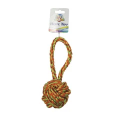 Игрушка для собак Croci канат-грейфер узловой мяч с ручкой 23 см C6098323