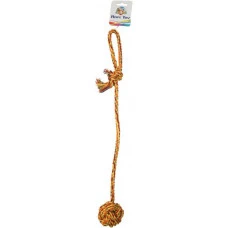 Игрушка для собак Croci канат-грейфер узловой мяч с ручкой 56 см C6098322