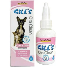 Краплі для вух для собак та котів Croci Gill's Oto Clean 50 мл C3052103