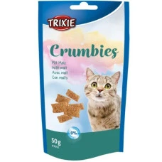 Ласощі для котів Trixie Crumbies with Malt для виведення грудочок вовни 50 г TX-4262