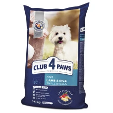 Сухий корм для собак малих порід Club 4 Paws з ягнятком та рисом 14 кг B4530901