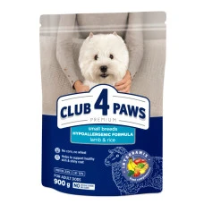 Сухий корм для собак дрібних порід Club 4 Paws з ягням та рисом 900 г B4520911