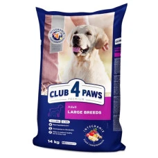 Сухий корм для собак великих порід Club 4 Paws з куркою 14 кг B4530401