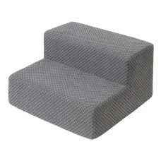 Ступеньки двухэтажные для собак и котов PolyPet серые 40x40x20 см KPK0020-95