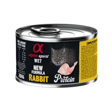 Влажный корм для котов Alpha Spirit Rabbit for Adult Cat с кроликом 200 г as311285