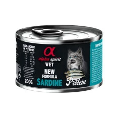 Влажный корм для котов Alpha Spirit Adult Cat с сардиной 200 г as311230